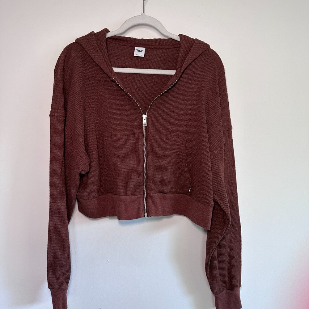 Aritzia Cropped Zip Hoodie